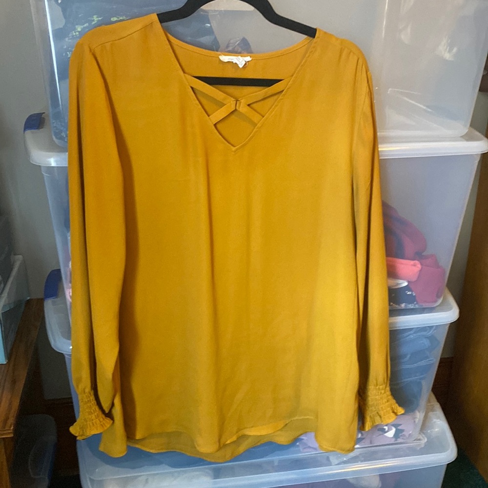 Maurices mustard long sleeve top
